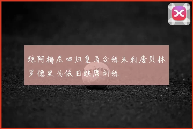 琼阿梅尼回归皇马合练米利唐贝林罗德里戈依旧缺席训练