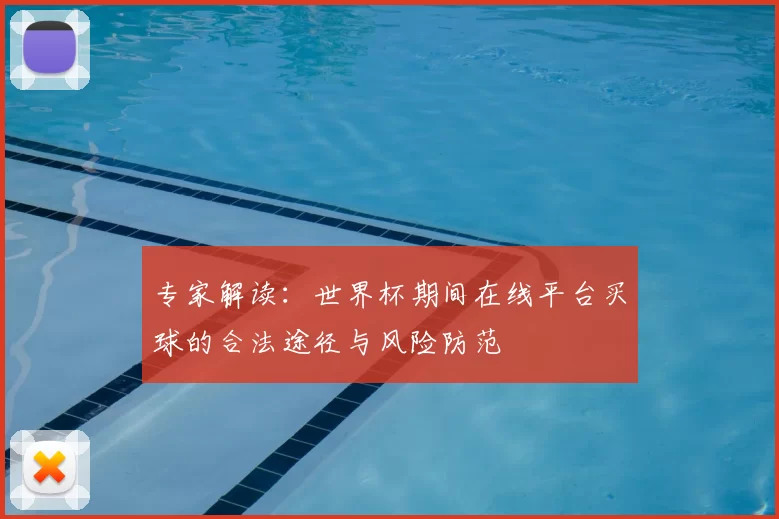专家解读:世界杯期间在线平台买球的合法途径与风险防范